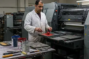        عمال التجهيز الطباعي  